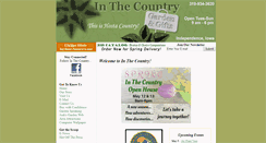 Desktop Screenshot of inthecountrygardenandgifts.com