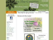 Tablet Screenshot of inthecountrygardenandgifts.com